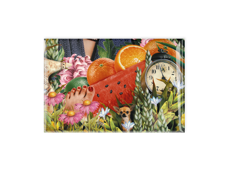 Koelkast magneet,   Frida Kahlo, fruit