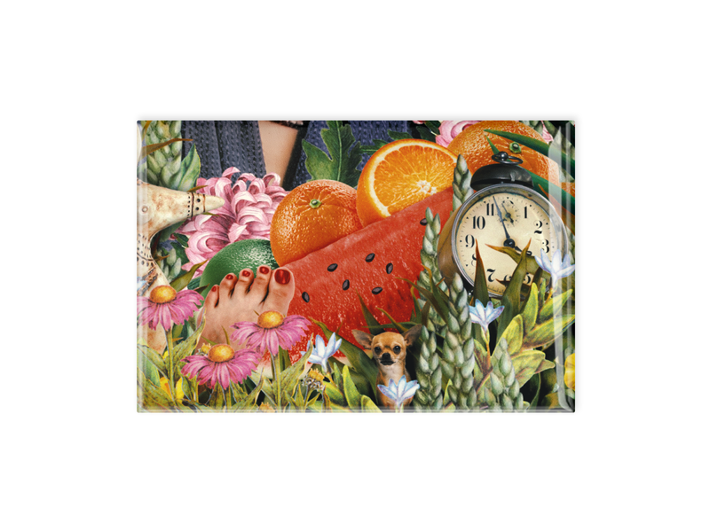 Kühlschrankmagnet,   Frida Kahlo, fruit