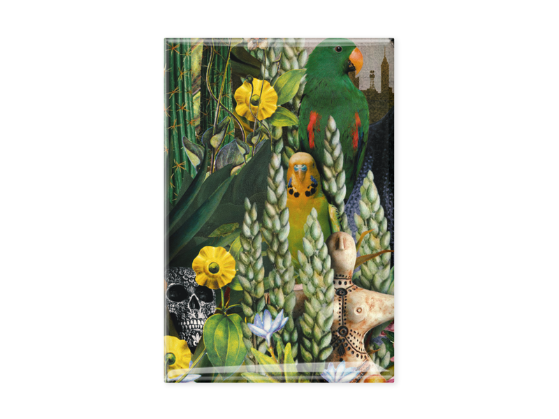 Fridge Magnet, Frida Kahlo, plants