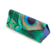 Foldable spectacle case , Peacock feathers