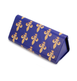 Foldable spectacle case ,Fleur de Lys