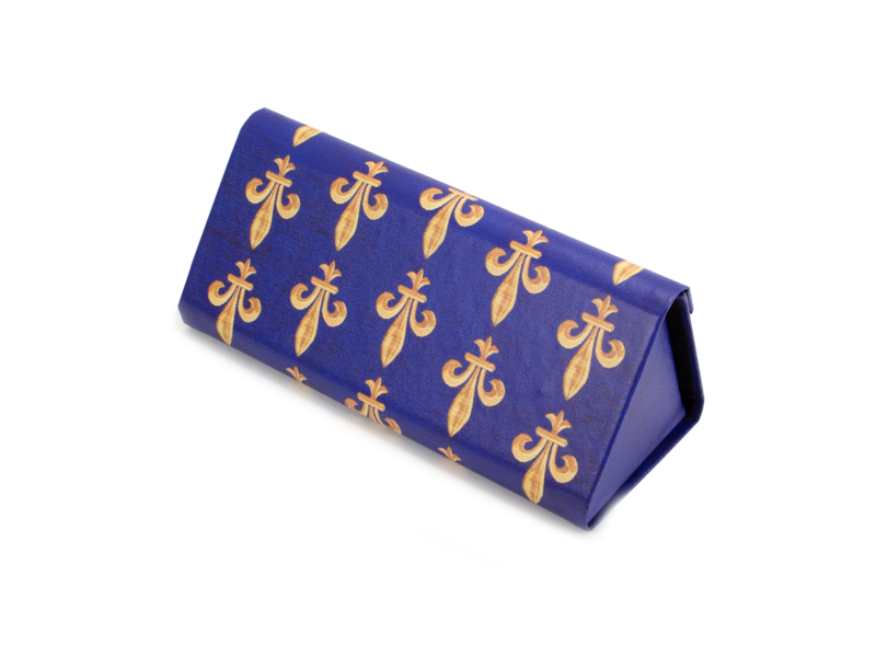 Foldable spectacle case ,Fleur de Lys