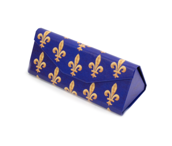 Foldable spectacle case , Fleur de Lys