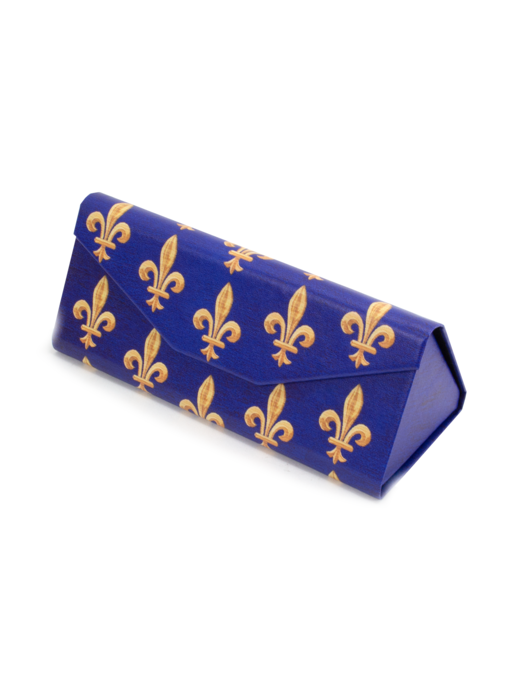 Foldable spectacle case , Fleur de Lys