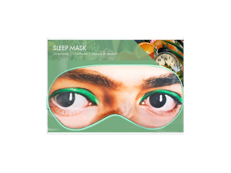Slaapmasker, geïnspireerd op de ogen  van Frida Kahlo