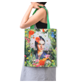 Sac en coton, avec doublure,  inspiré de Frida Kahlo