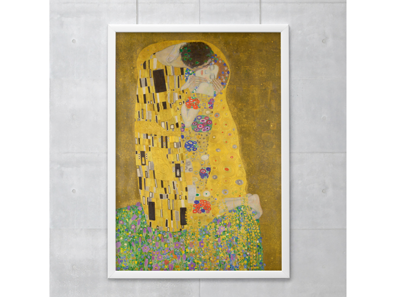 Cartel  50x70 cm, Gustav Klimt, el beso