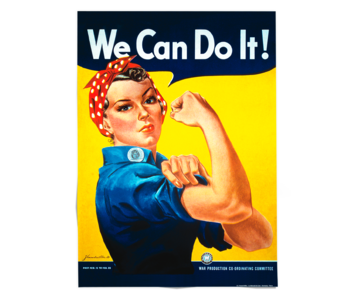 Cartel  50x70 cm,  We can do it