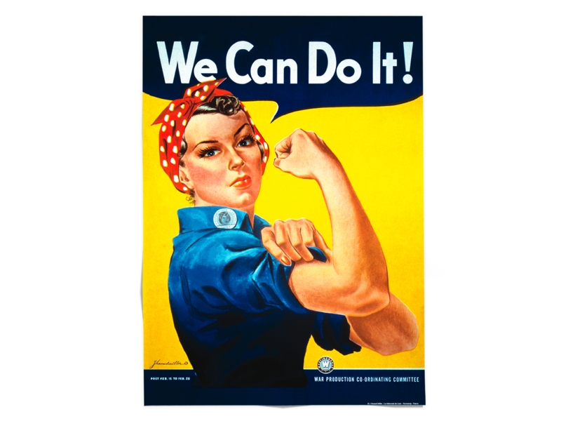 Cartel  50x70 cm, We can do it