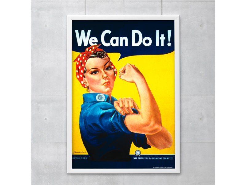 Cartel  50x70 cm, We can do it