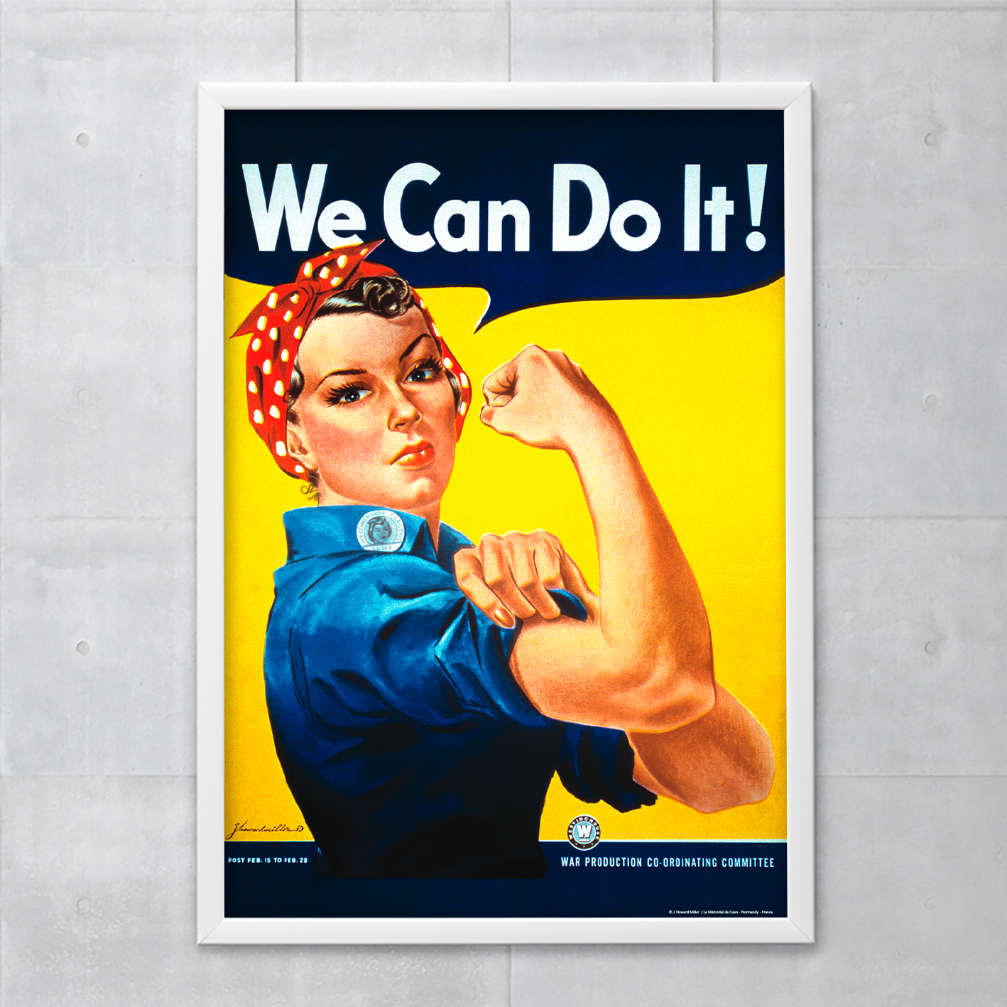 Poster 50x70 cm, World WarII, We can do it