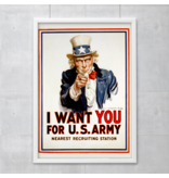 Affiche 50x70 cm , World War I,  I want you