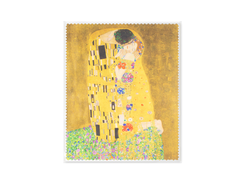 Paño de limpieza para gafas, 15x18 cm, Gustav Klimt, el beso