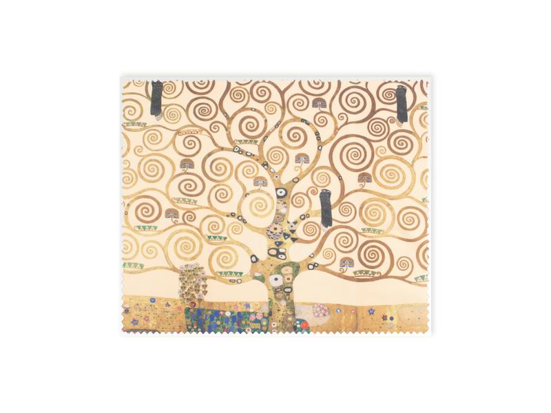 Lens cloth, 15x18 cm, Gustav Klimt, tree