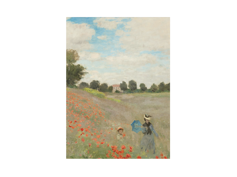 Tea towel, Claude Monet, Field with  Poppies