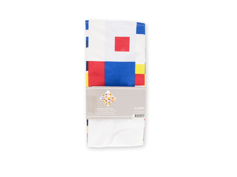 Tea Towel, Mondrian , Boogie Woogie interpretation