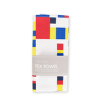 Tea Towel, Mondrian , Boogie Woogie interpretation