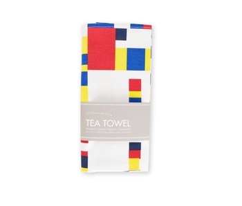 Tea Towel, Mondriaan , Boogie Woogie interpretation