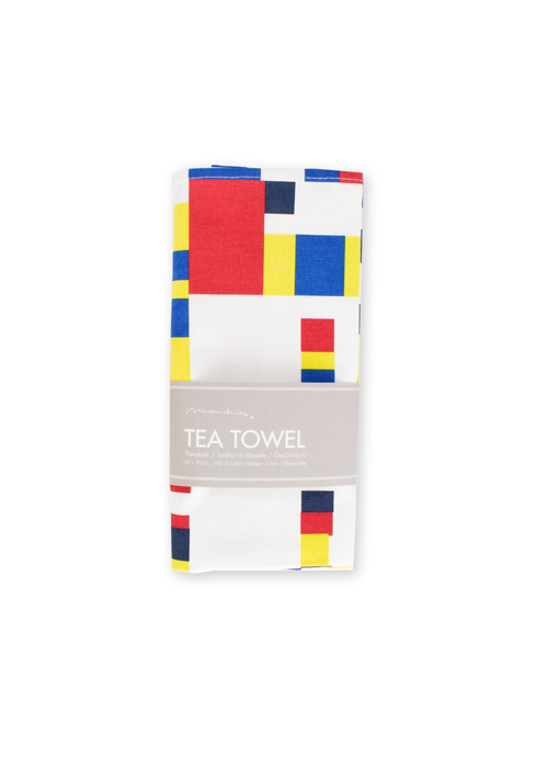 Tea Towel, Mondriaan , Boogie Woogie interpretation