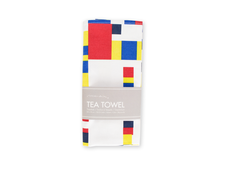 Tea Towel, Mondrian , Boogie Woogie interpretation