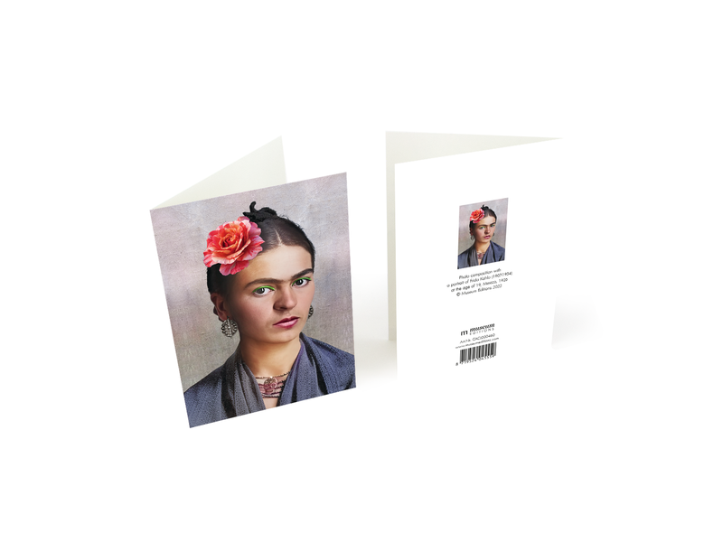 Kaartenmapje , 2x5 dubbele kaarten, Frida Kahlo foto's