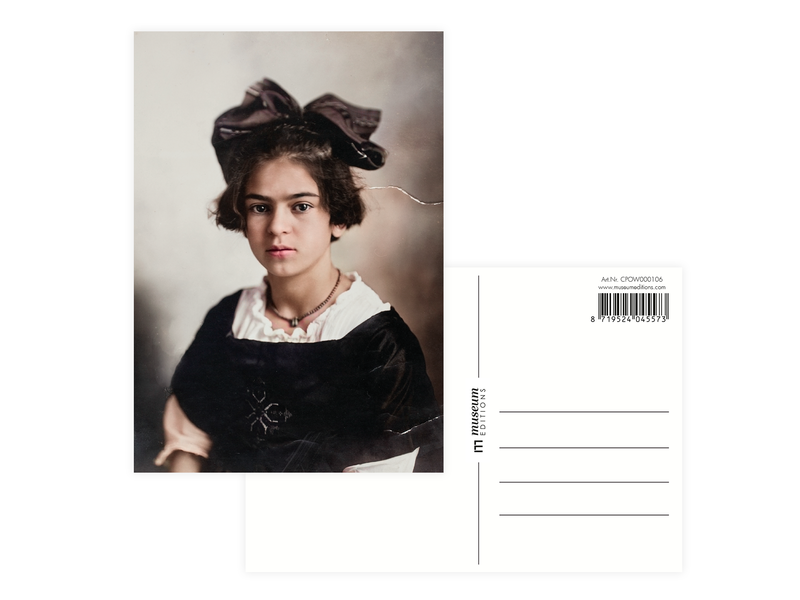 Ansichtkaart mapje, Frida Kahlo foto's,  set van 8 ansichtkaarten