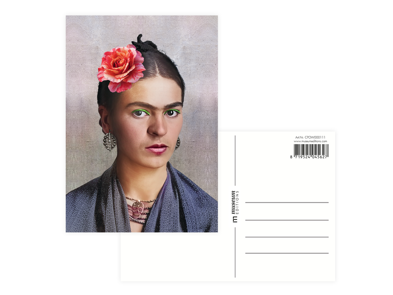 Carpeta de postales, fotos de Frida Kahlo,   juego de 8 postales