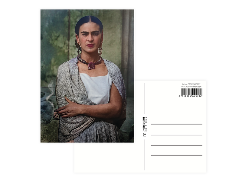 Ansichtkaart mapje, Frida Kahlo foto's,  set van 8 ansichtkaarten