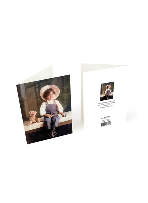 Double carte avec enveloppe,  Photo Frida Kahlo  6 ans