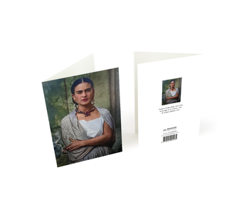 Doppelkarte mit Umschlag,  Foto Frida Kahlo 24 Jahre alt