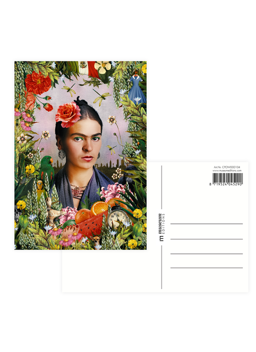 Postal,  Frida Kahlo impression