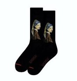 Kunstsocken, Größe  36-40, Mädchen mit Perlenohrring, Vermeer