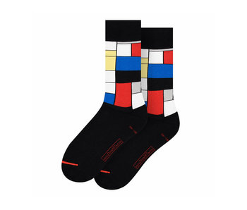 Art Socks, size  40-46, Mondrian, Composition with Red, Blue and Yellow