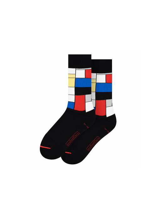 Chaussettes d'art, taille  40-46,Mondrian, Composition with Red, Blue and Yellow