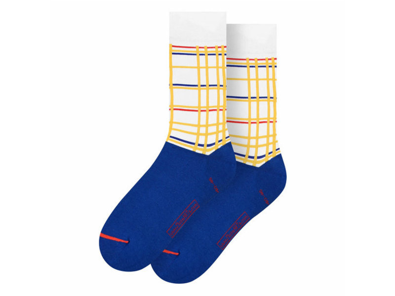 Kunstsocken, Größe  40-46, Mondriaan-New York City I