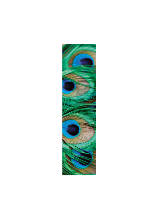 Classical Bookmark,  Peacock feathers