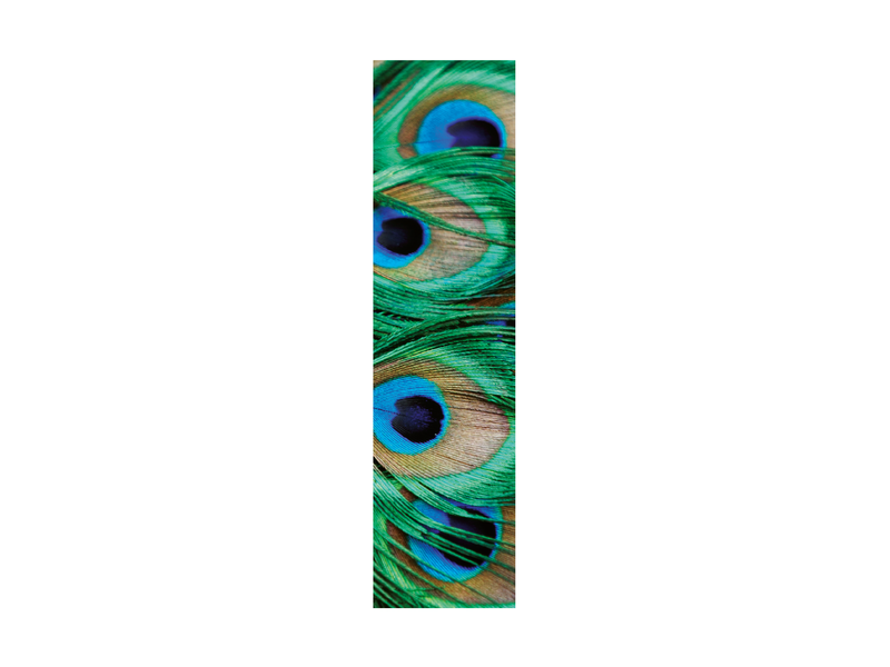 Classical Bookmark,  Peacock feathers