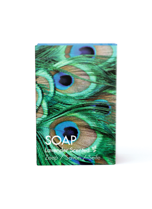 Soap, single bar, Peacock feathers