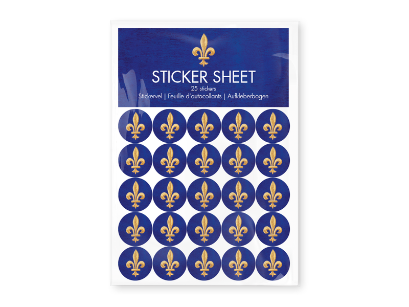 Stickersheet, Fleur de Lys