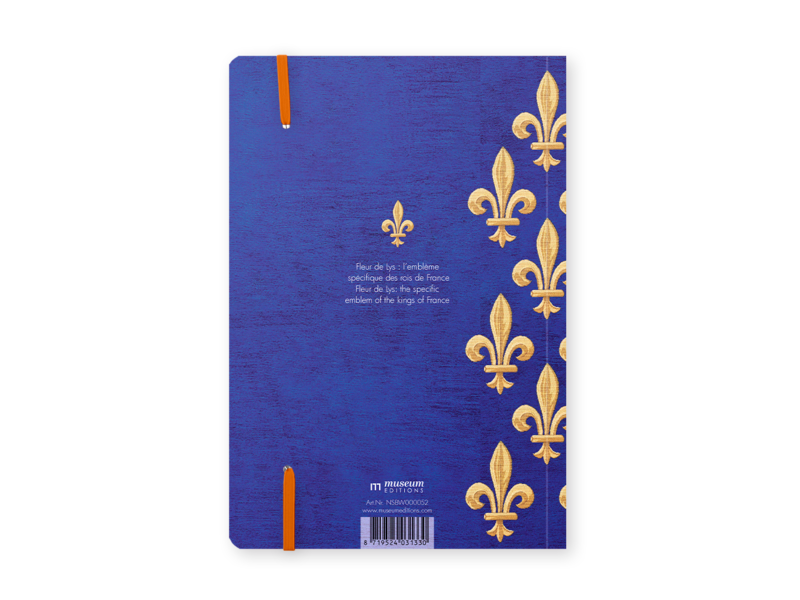 Cuaderno de tapa blanda, A5,Fleur de Lys