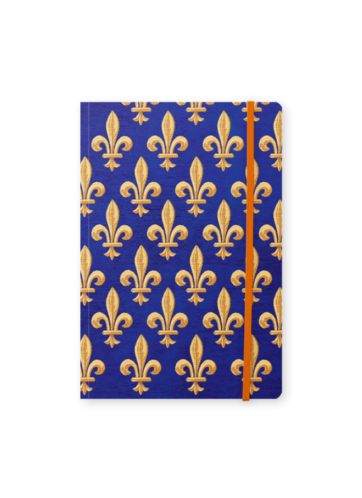 Cuaderno de tapa blanda, A5, Fleur de Lys