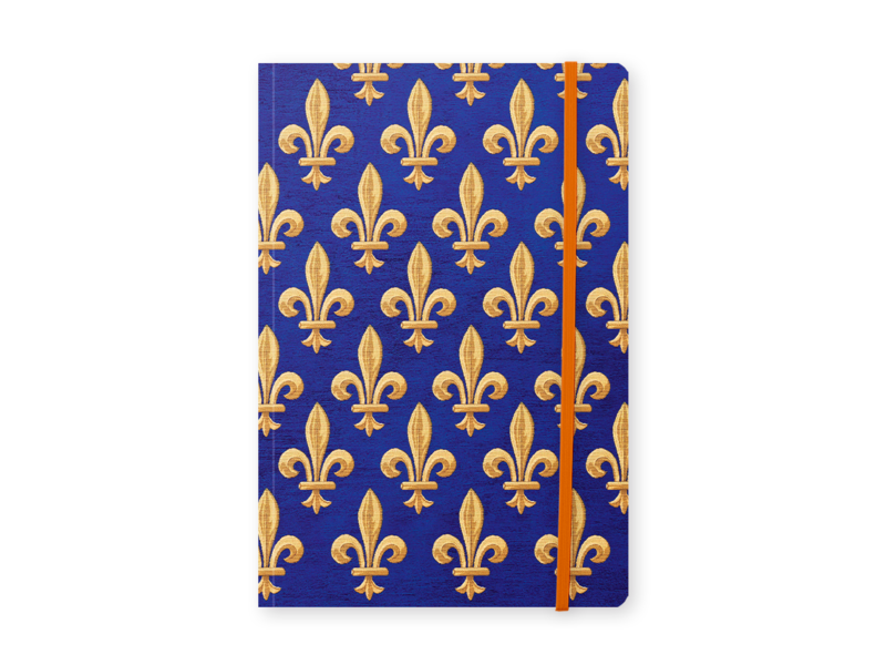 Carnet à couverture souple, A5 Fleur de Lys