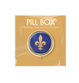 Pillendose goldfarben, Fleur de Lys