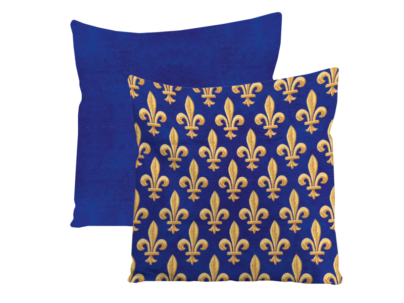 Cushion cover, 45x45 cm, Fleur de Lys