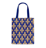 Bolsa de algodón con forro, Fleur de Lys