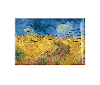 Kühlschrankmagnet,Vincent van Gogh, Weizenfeld mit Krähen, in Auvers