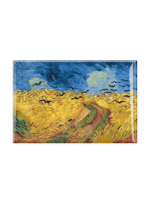 Aimant de réfrigérateur, Vincent van Gogh, Champ de blé aux corbeaux, à Auvers