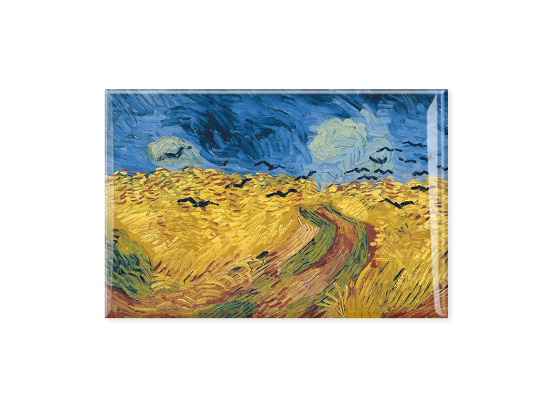 Imán de nevera, Vincent van Gogh, Campo de trigo con cuervos, en Auvers