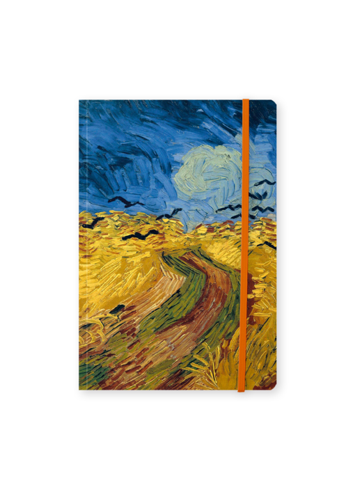 Cuaderno de tapa blanda, A5, Trigal con cuervos, Vincent van Gogh