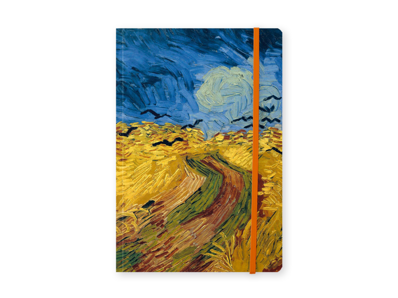 Cuaderno de tapa blanda, A5,Trigal con cuervos, Vincent van Gogh, Auvers-sur-Oise